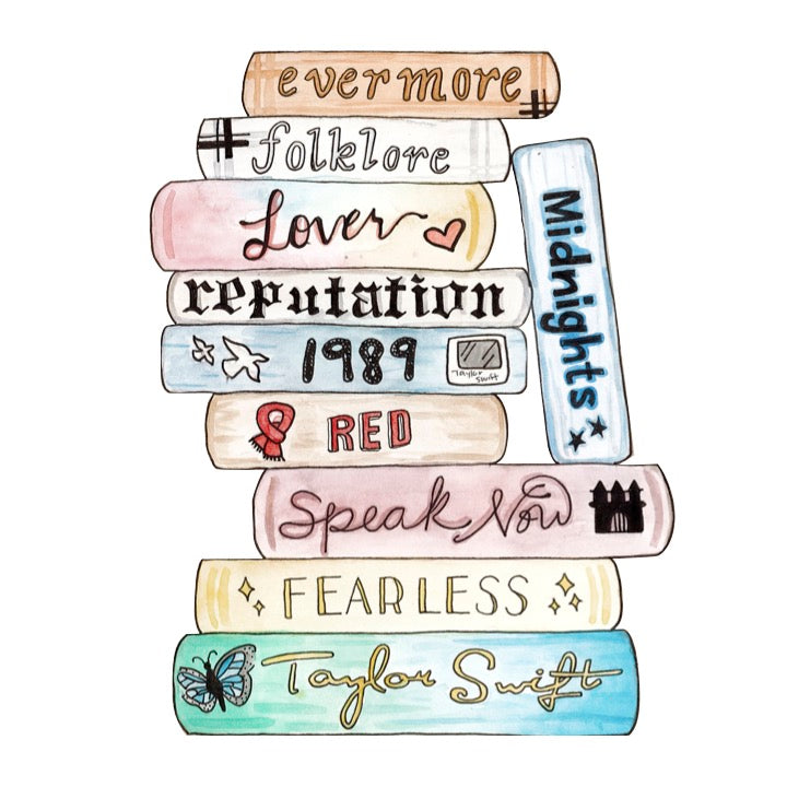 Taylor Swift Discography Sticker – GraacePaints