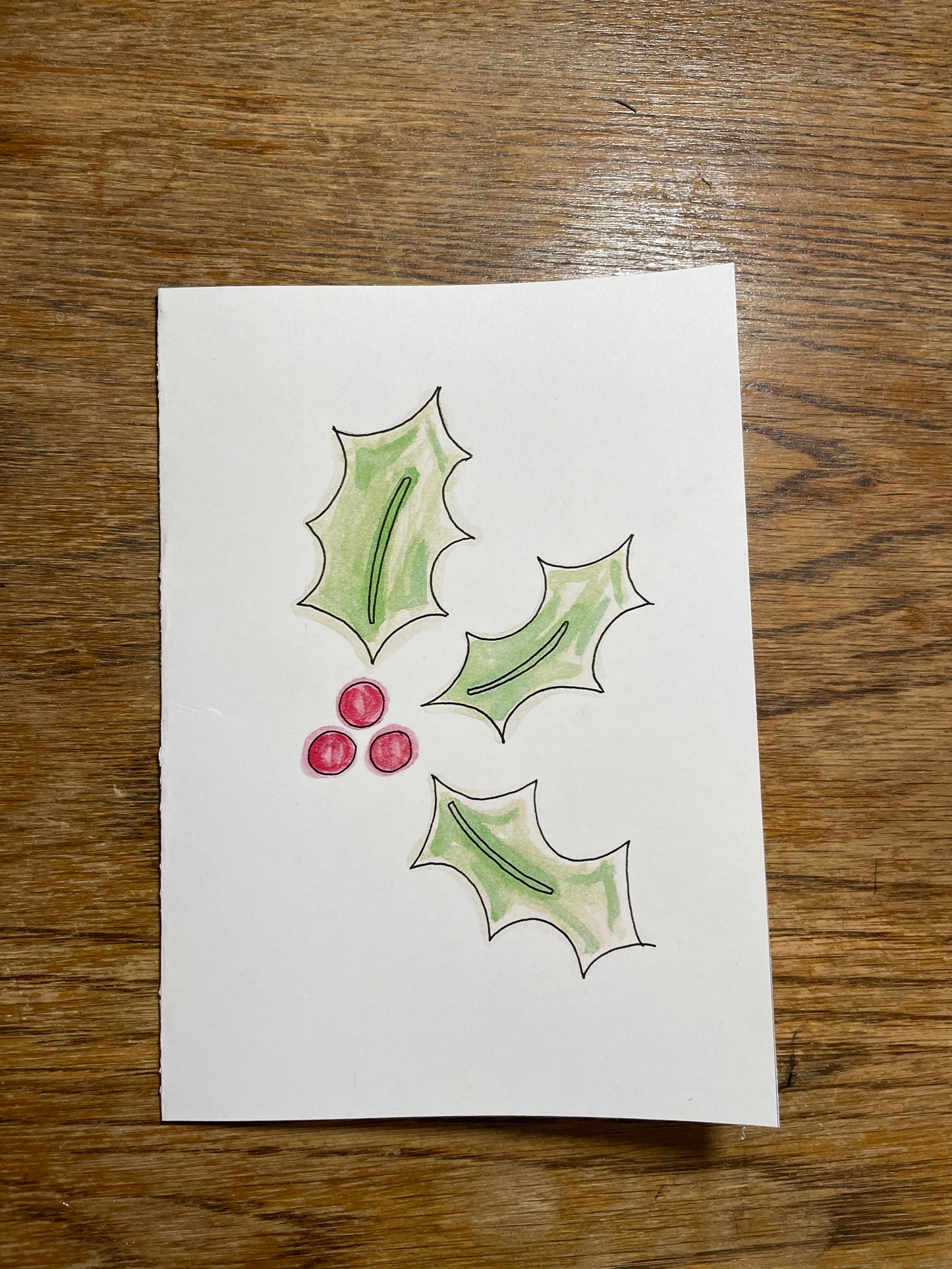 Holly Holiday Card