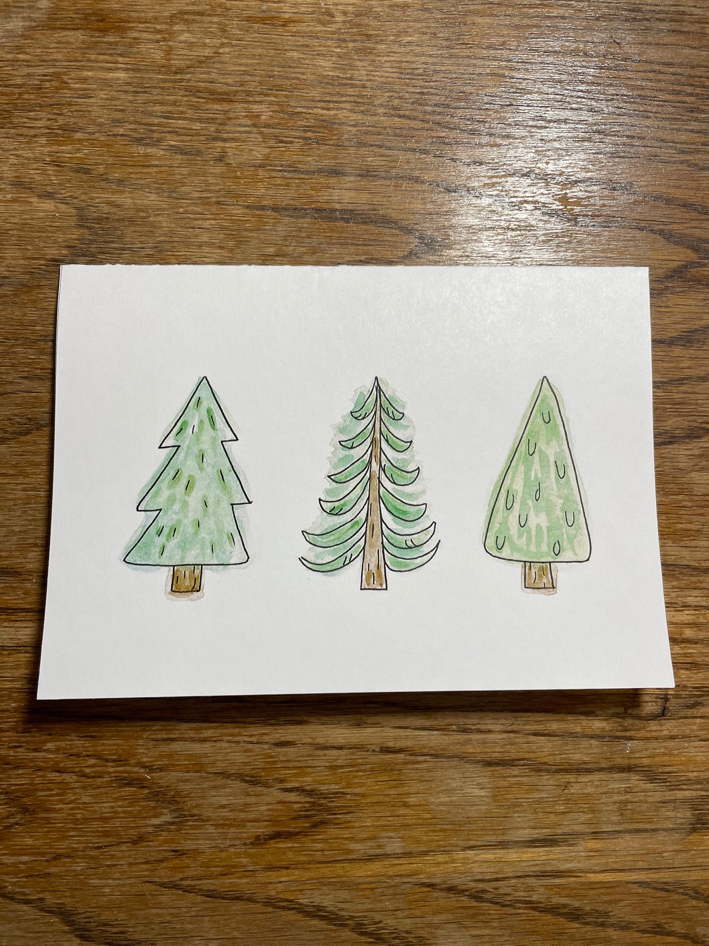 Evergreen Holiday Card